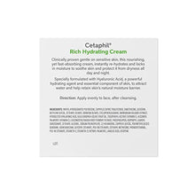 Load image into Gallery viewer, CETAPHIL Rich Hydrating Cream for Face | With Hyaluronic Acid | 1.7 oz | Moisturizing Cream for Dry to Normal Skin| Immediate and Lasting Hydration | Fragrance Free| Dermatologist Recommended Brand
