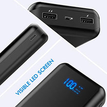 Load image into Gallery viewer, Power Bank Portable Charger 26800mAh Portable Phone Charger with Dual Ports Output,Phone Battery Pack Backup Charger with Visible LED Display External Charger for iPhone,Samsung Galaxy,iPad and More.
