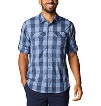 Load image into Gallery viewer, Columbia Men's Silver Ridge Lite Plaid Long Sleeve, Bluestone Buffalo Plaid, Large
