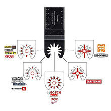 Load image into Gallery viewer, Vtopmart 50 Wood Oscillating Multitool Quick Release Saw Blades Compatible with Fein Multimaster Porter Cable Black &amp; Decker Bosch Craftsman Ridgid Ryobi Makita Milwaukee Rockwell
