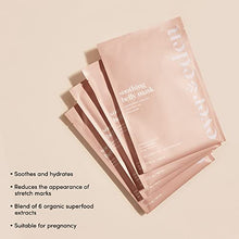 Load image into Gallery viewer, Evereden Golden Belly Serum, 1.7 fl oz. &amp; Soothing Belly Mask for Stretch Marks - 2nd/3rd Trimester Size, 4 Pack | 2 Item Bundle Set | Natural and Clean Pregnancy Skincare
