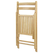 Load image into Gallery viewer, Robin 4-PC Folding Chair Set - Parent,Natural Finish, Set of 4
