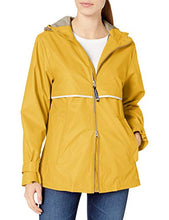 Load image into Gallery viewer, Charles River Apparel womens New Englander Wind &amp; Waterproof Rain Jacket, Buttercup Reflective, M
