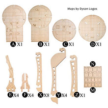 Load image into Gallery viewer, D&amp;D 3D Mage's Tower Battle Map 4-Level 16 Inches Tall Wood Laser Cut with 1" Grid Wargaming Terrain for Dungeons &amp; Dragons, Pathfinder, Warhammer or Other Tabletop RPG
