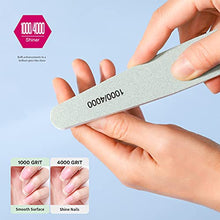 Load image into Gallery viewer, Nail File Buffer, Teenitor Gel nail file Set Professional Nail Buffer File Block Natural Manicure File Nail Polisher Washable Double Sided
