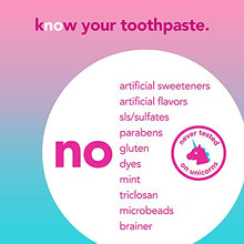 Load image into Gallery viewer, hello Kids Unicorn Sparkle Fluoride Toothpaste With Natural Bubble Gum Flavor, Vegan, Sls &amp; Gluten Free, 4.2 oz, 4 count
