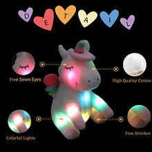 Load image into Gallery viewer, Athoinsu Light up Unicorn Soft Plush Toy LED Stuffed Animals with Colorful Night Lights Glowing Birthday Valentine&#39;s Day for Toddler Women, 12&#39;&#39;
