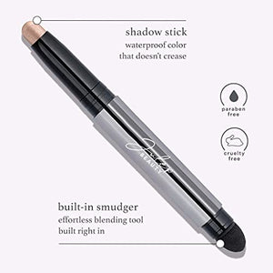 Julep Eyeshadow 101 Crème to Powder Waterproof Eyeshadow Stick, Charcoal & It's Balm Lip Balm Crayon, Full-Coverage Lipstick & Lip Moisturizer with Semi Gloss Finish, Dusty Orchid Shimmer