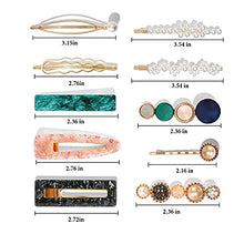 Load image into Gallery viewer, Mehayi 20 PCS Macaron Pearl Acrylic Resin Metal Fashion Hair Clips Set, Handmade Cute Hair Barrettes Bobby Pins, Gold Metal Hairpin Hair Accessories Headwear Styling Tools, Gifts for Women Girls Decorative Party Wedding
