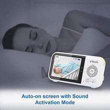 Load image into Gallery viewer, VTech VM819 Video Baby Monitor with 19Hour Battery Life 1000ft Long Range Auto Night Vision 2.8” Screen 2Way Audio Talk Temperature Sensor Power Saving Mode and Lullabies, White
