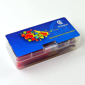 Adeept Super Starter Kit for Raspberry Pi 4 3, 2 Model B B+ LCD1602 Servo Motor C and Python Code, Beginner Starter Kit with User Manual Guidebook