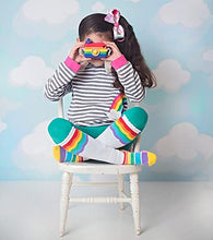 Load image into Gallery viewer, Jefferies Socks Little Girl's Colorful Rainbow Knee High Socks 3 Pair Pack Sockshosiery, Rainbow, X-Small

