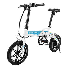 Load image into Gallery viewer, SWAGTRON SWAGCYCLE EB5 Plus Folding Electric Bike with Removable Battery | City eBike with Pedals &amp; Swappable 36V Battery | 14” Wheels, 250W Motor, Built-in Carry Handle (White)
