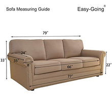 Load image into Gallery viewer, Easy-Going Sofa Slipcover Reversible Sofa Cover Water Resistant Couch Cover Furniture Protector with Elastic Straps for Pets Kids Children Dog Cat(Sofa, Chocolate/Beige)
