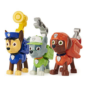 Paw Patrol, Action Pack Pups Chase, Rocky and Zuma 3-Pack of Collectible Figures with Sounds and Phrases