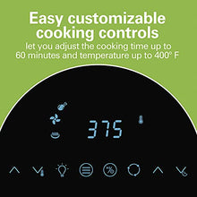 Load image into Gallery viewer, Hamilton Beach 11.6 QT Digital Air Fryer Oven with Rotisserie and Rotating Basket, 8 Pre-Set Functions including Dehydrator, Roaster &amp; Toaster, 1700W, Black (35070)
