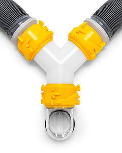 Camco 39666 Deluxe 20' Sewer Hose Kit with Swivel Fittings and Wye Connector - Ready To Use Kit Complete with Sewer Wye and Elbow Fittings, Hoses, and Storage Caps