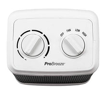 Load image into Gallery viewer, Pro Breeze Space Heater – 1500W Electric Heater with 3 Operating Modes and Adjustable Thermostat - Room Heater for Bedroom, Home, Office and Under Desk - White
