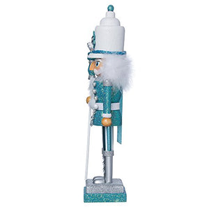 Kurt Adler Hollywood Nutcracker, 17-Inch, Turquoise/White (HA0152)