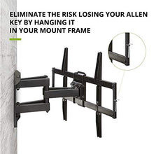 Load image into Gallery viewer, USX MOUNT Full Motion TV Wall Mount for Most 47-84 inch Flat Screen/LED/4K TVs, TV Mount Bracket Dual Swivel Articulating Tilt 6 Arms, Max VESA 600x400mm, Holds up to 132lbs, Arms Up to 16" Wood Stud
