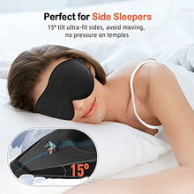 Load image into Gallery viewer, Eye Mask for Sleeping, LitBear Sleep Masks for Women Men Side Sleeper 2022 Light Blocking, 3D Contoured Cup Sleeping Mask, Soft Breathable Sleep Eye Mask with Adjustable Elastic Strap for Flight Nap
