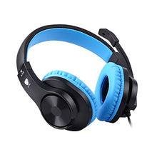 Load image into Gallery viewer, BlueFire 3.5mm PS4 Gaming Headset Bass Stereo Over-Ear Gaming Headphone with Microphone and Volume Control Compatible with PS4, New Xbox One, Xbox One S, Xbox One X, Nintendo Switch, PC（Blue）
