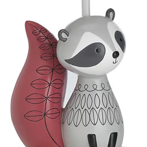 Lambs & Ivy Little Woodland Lamp with Shade & Bulb, Gray