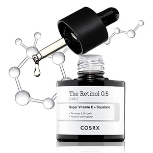 COSRX Retinol 0.5 Oil | Anti-aging Oil with 0.5% Pure Retinol | Reduce Wrinkles, Fine Lines, and Signs of Aging | Not Tested on Animals, No Parabens