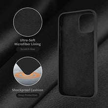 Load image into Gallery viewer, Cordking Designed for iPhone 12 Case, Designed for iPhone 12 Pro Case, Silicone Shockproof Phone Case with [Soft Anti-Scratch Microfiber Lining] 6.1 inch, Navy Blue
