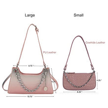 Load image into Gallery viewer, Small Crossbody Bags PU Leather Clutch Desiger Summer Shoulder Hobo Satchel Purses Tote Handbags for Women, Blue&amp;Pink
