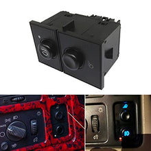 Load image into Gallery viewer, Fog Light Switch and Cargo Lamp Switch - Compatible with 2003-2006 Chevy Silverado 1500 2500 3500 GMC Sierra 1500 2500 3500 Cadillac Escalade - Replaces 15143597 15076588
