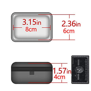 Geekria Hardshell Case for Skullcandy Indy True Wireless in-Ear Earbud, Indy True Wireless Skullcandy Wireless Earbuds Case Protective Cover with Space for Charging Cord and Parts (Dark Gray)