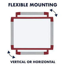 Load image into Gallery viewer, Quartet Magnetic Whiteboard, 8-1/2" x 11" White Board for Wall, Dry Erase Board for Kids, Perfect for Home Office &amp; Home School Supplies, 1 Dry Erase Marker, 2 Magnets, Red Frame (MHOW8511-RD)
