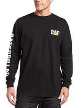 Load image into Gallery viewer, Caterpillar Men's Big and Tall Trademark Banner Long Sleeve T-Shirt (Regular and Big &amp; Tall Sizes), Black, 3X Large
