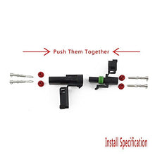 Load image into Gallery viewer, MUYI 10 Kit 2 Pin Way Waterproof Electrical Connector 2.5mm Series Terminals Quick Locking Wire Harness Sockets
