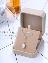 Load image into Gallery viewer, BOOSCA Pearl Jewelry for Women 925 Sterling Silver Pendant Necklace Gifts for Her Empty Heart
