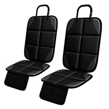 Load image into Gallery viewer, Car Seat Protector, MHO+All 2 Pack Auto Car Seat Protectors for Child Baby Car Seats - Large CarSeat Sit Savers Mat with Waterproof 600D Fabric &amp; 2 Storage Pockets, Crash Test Approved

