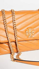 Load image into Gallery viewer, Tory Burch Women's Kira Chevron Small Convertible Shoulder Bag, Squash, Orange, One Size
