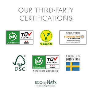 Eco by Naty Baby Diapers, Newborn, 100 Ct, Plant-based with 0% Oil Plastic on Skin, One Month Supply