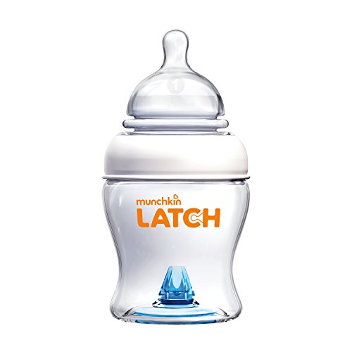 Munchkin Latch Anti-Colic Baby Bottle with Ultra Flexible Breast-like Nipple, BPA Free, 4 Ounce