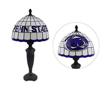Load image into Gallery viewer, Yogoart 12-inch Wide NCAA Penn State Nittany Lions Stained Glass Table Lamp 24.8-inch Total Height
