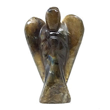 Load image into Gallery viewer, Nelson Creations, LLC Labradorite Hand-Carved Natural Gemstone Crystal Healing Angel Figurine Statue, 2 Inch
