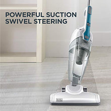 Load image into Gallery viewer, Black &amp; Decker BDST1609 3-in-1 Corded Lightweight Handheld Cleaner &amp; Stick Vacuum Cleaner, White with Aqua Blue
