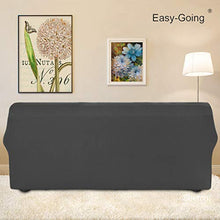 Load image into Gallery viewer, Easy-Going Stretch Sofa Slipcover 1-Piece Couch Sofa Cover Furniture Protector Soft with Elastic Bottom for Kids, Spandex Jacquard Fabric Small Checks(Sofa,Dark Gray)
