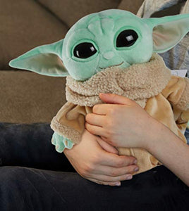 Star Wars The Child Plush Toy, 8-in Small Yoda Baby Figure from The Mandalorian, Collectible Stuffed Character for Movie Fans of All Ages, 3 and Older