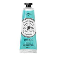 Load image into Gallery viewer, La Chatelaine 20% Shea Butter Hand Cream, Organic Argan Oil, Travel Size 1 oz, Moisturizing, Nourishing, Repairing, Extra Rich Hand Lotion, Non-Greasy, French Hand Therapy, Paraben Free – Gardenia
