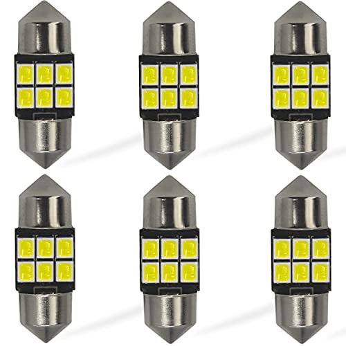 Yoper DE3021 DE3022 LED Light Bulbs for Interior Dome Map Door Courtesy License Plate White Canbus Error Free Festoon (28MM)