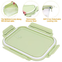 Load image into Gallery viewer, Glass Food Storage Containers Set, 62 Pack Storage Containers with Lids &amp; BPA-free Disposable Plastic Portion Cups, Leak Proof Glass Meal Prep Containers, Airtight Bento Lunch Box with 10 Fruit Forks
