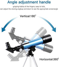 Load image into Gallery viewer, First Telescope for Kids &amp; Beginners, Portable Refractor Telescope 90x Magnification with Tabletop Tripod and Two Eyepieces - Best Gift for Kids to Explore Moon Space, View Wildlife, Watch Night-Sky
