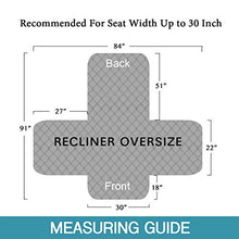 Load image into Gallery viewer, 100% Waterproof Non-Slip Furniture Covers for Leather Recliner Covers for Large Recliner Seat Width Up to 30 Inch Couch Covers with Non Slip Backing (Oversized Recliner: Seat Width Up to 30&quot;, Brown)
